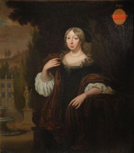 Cornelia Hunthum op een schilderij